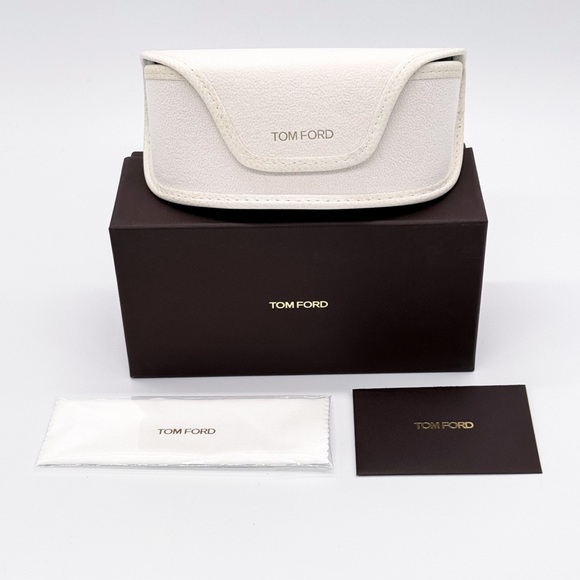 NEW TOM FORD ROMY TF1032/F 01A WOMEN SUNGLASSES FT1032/F/S BLACK BLUE EYEWEAR - Picture 9 of 9